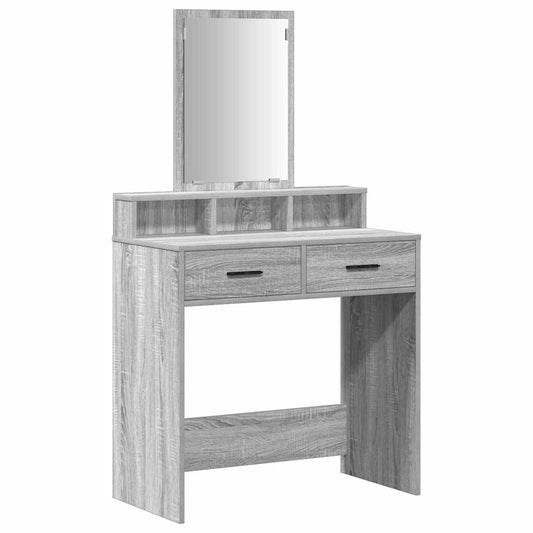 Dressing Table Grey Sonoma 79 x 41 x 140 cm Engineered Wood Dressing Table Grey Sonoma 79 x 41 x 140 cm Engineered Wood