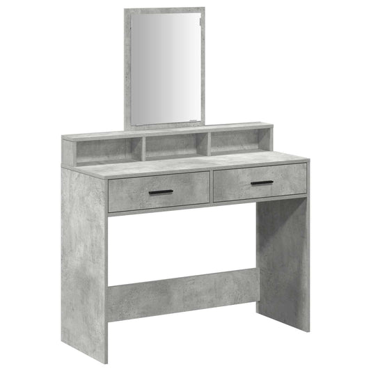 Dressing Table Concrete Grey 100 x 41 x 140 cm Engineered Wood Dressing Table Concrete Grey 100 x 41 x 140 cm Engineered Wood