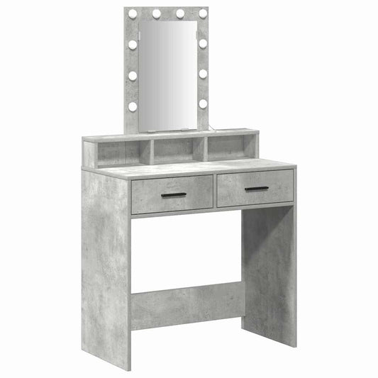 Dressing Table Grey 79 x 41 x 140 cm Engineered Wood Dressing Table Grey 79 x 41 x 140 cm Engineered Wood