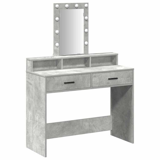 Dressing Table Grey 100 x 41 x 140 cm Engineered Wood Dressing Table Grey 100 x 41 x 140 cm Engineered Wood