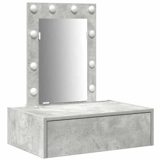 Dressing Table with Drawer Grey 60 x 40 x 70 cm Engineered Wood Dressing Table with Drawer Grey 60 x 40 x 70 cm Engineered Wood