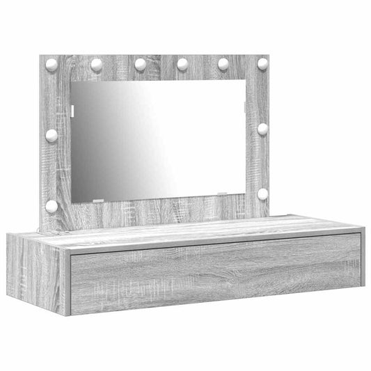 Dressing Table Grey 100 x 40 x 70 cm Engineered Wood Dressing Table Grey 100 x 40 x 70 cm Engineered Wood