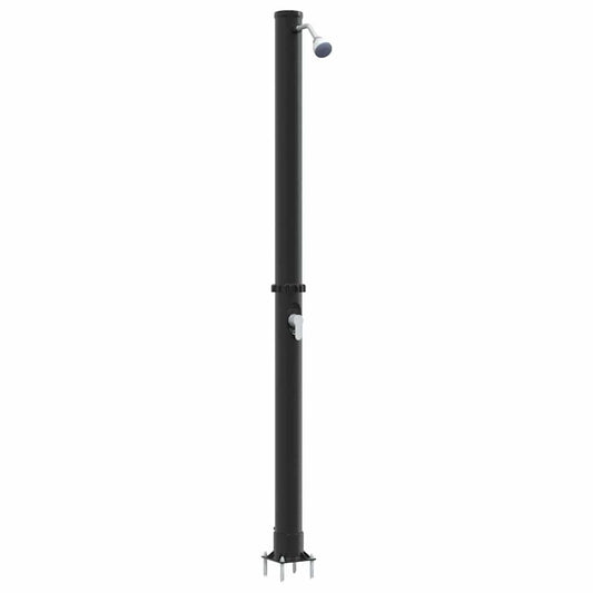Outdoor Solar shower Black 217 cm PVC and Aluminium Outdoor Solar shower Black 217 cm PVC and Aluminium