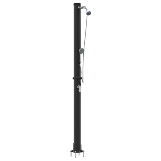 Outdoor Solar shower Black 217 cm PVC and Aluminium Outdoor Solar shower Black 217 cm PVC and Aluminium