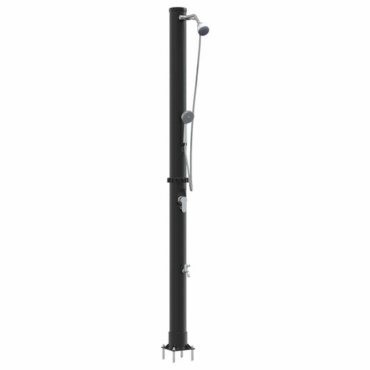 Outdoor Solar shower Black 217 cm PVC and Aluminium Outdoor Solar shower Black 217 cm PVC and Aluminium