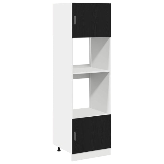 Hanging Cabinet Black Oak 60 x 57 x 207 cm Engineered Wood Hanging Cabinet Black Oak 60 x 57 x 207 cm Engineered Wood