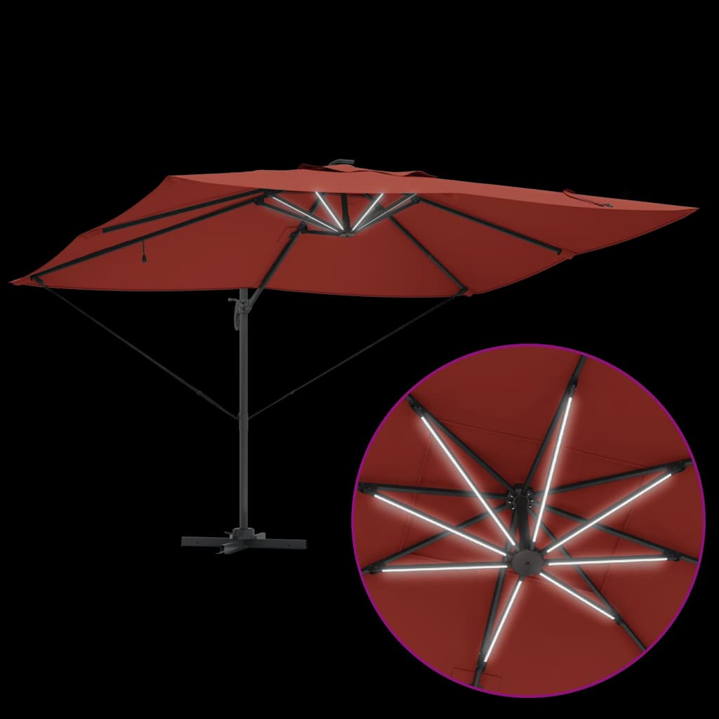 Umbrella Terracotta 352 x 251 x 265 cm Polyester and Aluminium