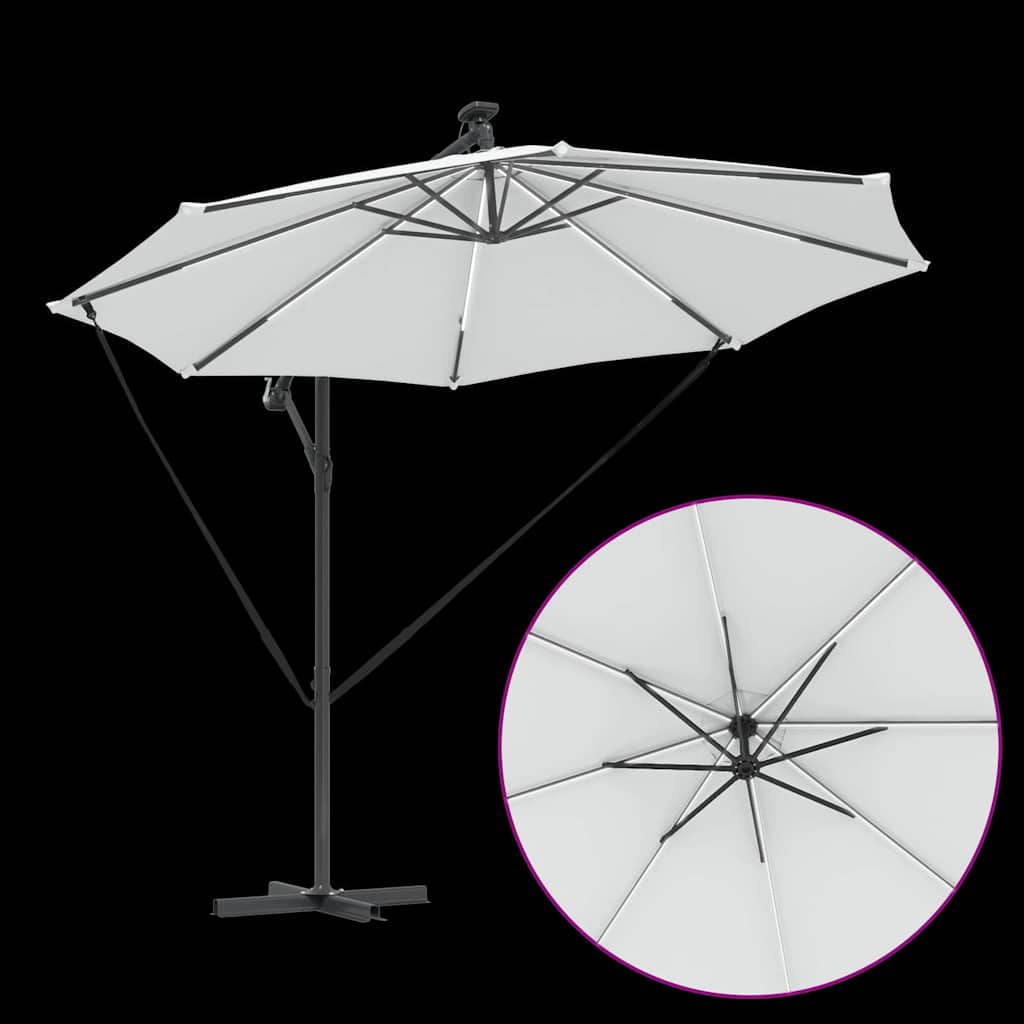 Umbrella Sand 294 x 294 x 248 cm Polyester and Aluminium