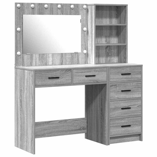 Dressing Table Light Grey 78.5 x 41 x 135 cm Engineered wood Dressing Table Light Grey 78.5 x 41 x 135 cm Engineered wood