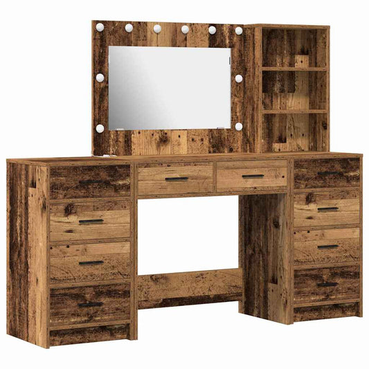 Dressing Table 3 pcs Brown 40 x 41 x 135 cm Engineered wood Dressing Table 3 pcs Brown 40 x 41 x 135 cm Engineered wood