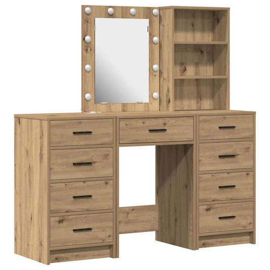 Dressing Table 3 pcs Brown 40 x 41 x 135 cm Engineered Wood Dressing Table 3 pcs Brown 40 x 41 x 135 cm Engineered Wood