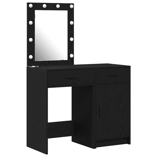 Dressing Table 2 pcs Black 50 x 41 x 135 cm Engineered wood Dressing Table 2 pcs Black 50 x 41 x 135 cm Engineered wood