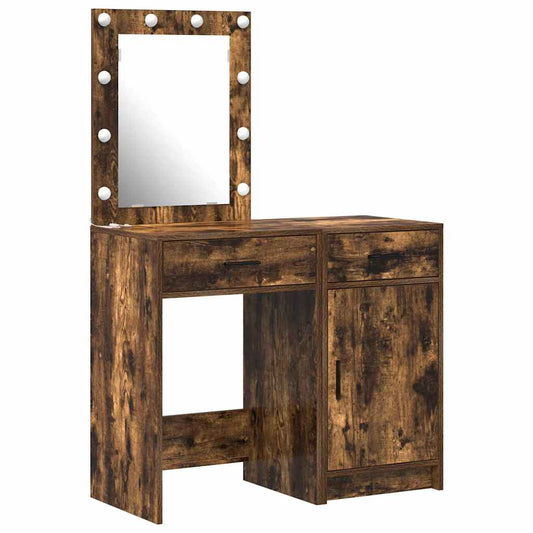 Dressing Table 2 pcs Brown 50 x 41 x 135 cm Engineered wood Dressing Table 2 pcs Brown 50 x 41 x 135 cm Engineered wood