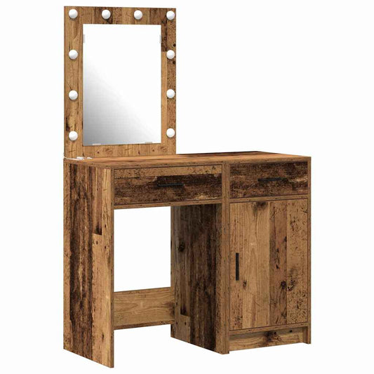 Dressing Table 2 pcs Brown 50 x 41 x 135 cm Engineered wood Dressing Table 2 pcs Brown 50 x 41 x 135 cm Engineered wood