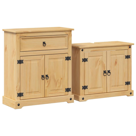 2 Piece Bathroom Furniture Set Corona Solid Wood Pine 2 Piece Bathroom Furniture Set Corona Solid Wood Pine