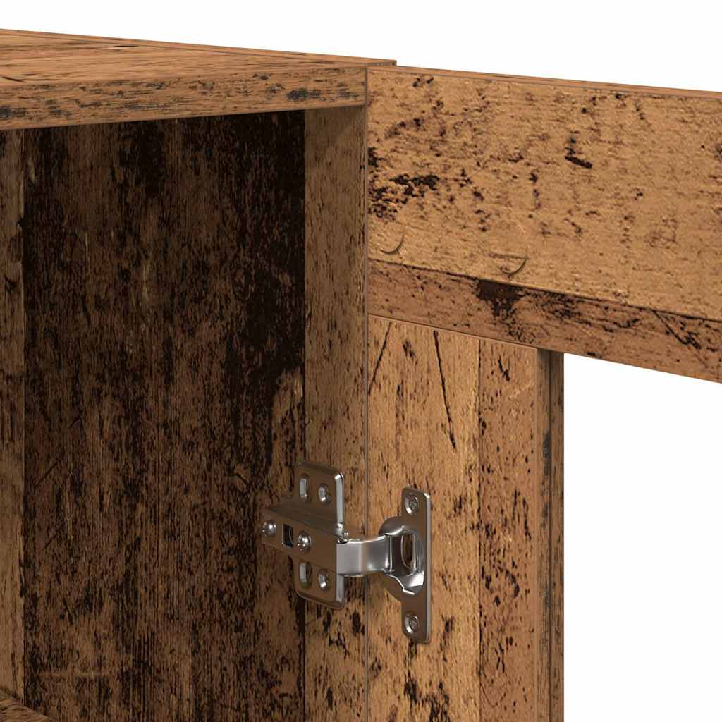 Highboard 2 pcs Old wood 69.5 x 34 x 180 cm Engineered Wood