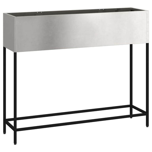 Raised Garden Planter Silver 100 x 26 x 82 cm Stainless steel Raised Garden Planter Silver 100 x 26 x 82 cm Stainless steel