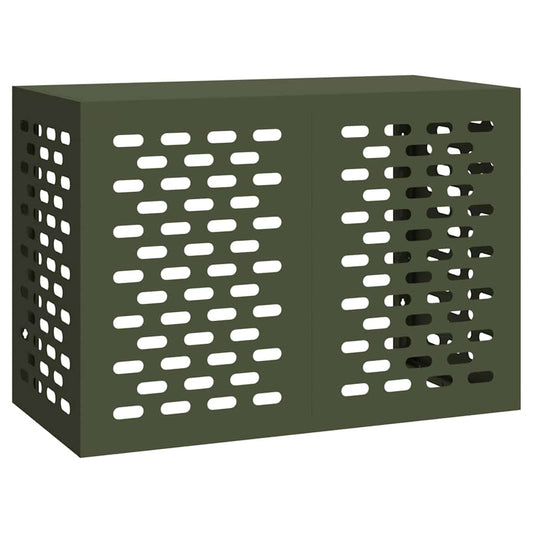 Air Conditioner Cover Olive Green 100 x 50 x 70 cm Steel Air Conditioner Cover Olive Green 100 x 50 x 70 cm Steel
