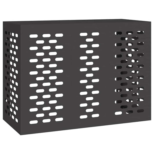 Air Conditioner Cover Black 110 x 50 x 80 cm Steel Air Conditioner Cover Black 110 x 50 x 80 cm Steel