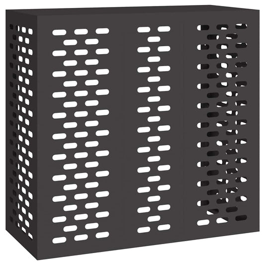 Air Conditioner Cover Black 110 x 50 x 105 cm Steel Air Conditioner Cover Black 110 x 50 x 105 cm Steel