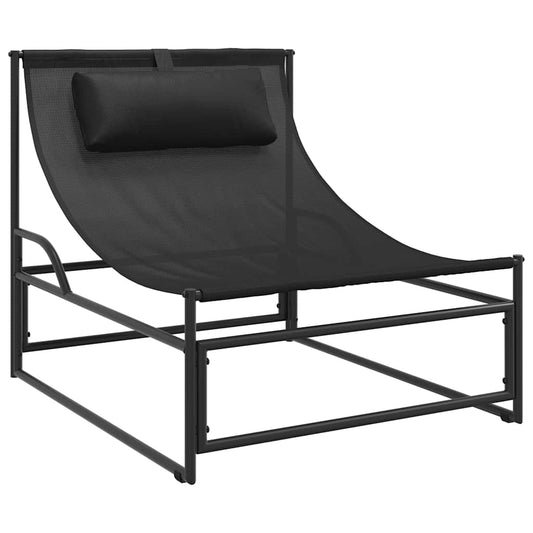 Garden Lounger Chair Anthracite 87x74x73 cm Steel and Textilene Garden Lounger Chair Anthracite 87x74x73 cm Steel and Textilene