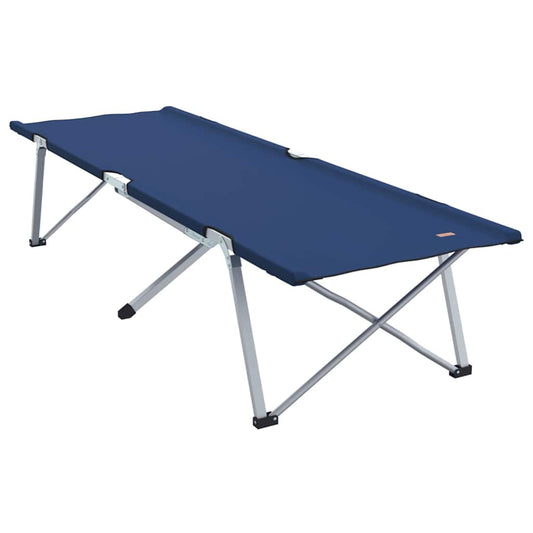 Folding Camping Bed Blue 194 x 62.5 x 42.5 cm Oxford and Steel Folding Camping Bed Blue 194 x 62.5 x 42.5 cm Oxford and Steel