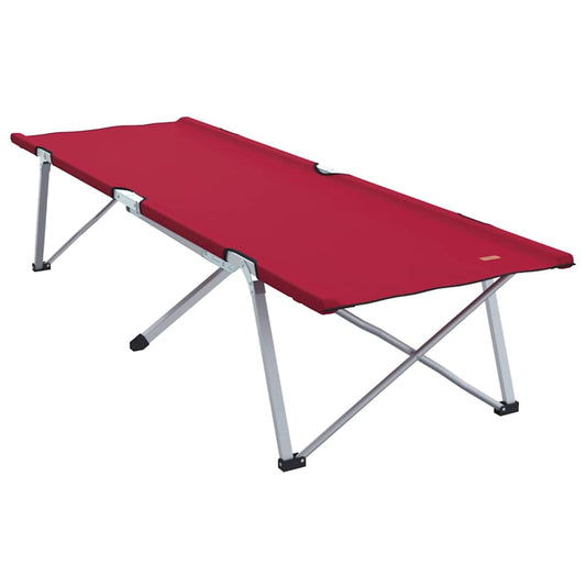 Folding Camping Bed Red 194 x 62.5 x 42.5 cm Oxford and Steel Folding Camping Bed Red 194 x 62.5 x 42.5 cm Oxford and Steel