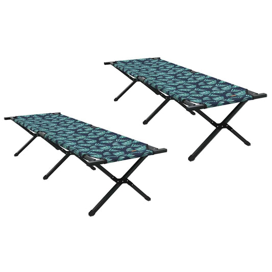 Folding Camping Bed 2 pcs Forest 193 x 69 x 45 cm Oxford fabric Folding Camping Bed 2 pcs Forest 193 x 69 x 45 cm Oxford fabric