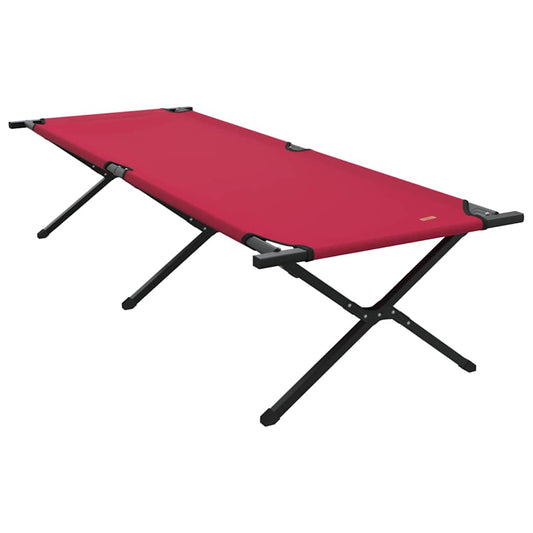 Folding Camping Bed Folding Red 210 x 80 x 46 cm Oxford fabric Folding Camping Bed Folding Red 210 x 80 x 46 cm Oxford fabric