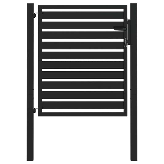 Garden Gate Lockable Black 100x100 cm Aluminium Garden Gate Lockable Black 100x100 cm Aluminium