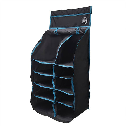Hanging Tent Organizer 10 Pockets Black 40.5 x 25 x 80 cm Hanging Tent Organizer 10 Pockets Black 40.5 x 25 x 80 cm