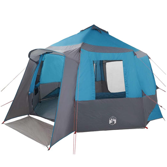 Cabin Tent with Roof Blue and Grey 405 x 405 x 273 cm Cabin Tent with Roof Blue and Grey 405 x 405 x 273 cm