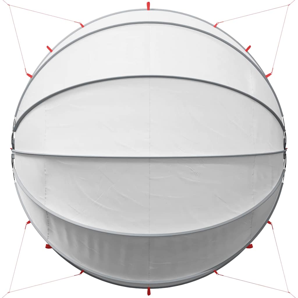 Pool Dome Folding Manual Grey and Orange 430 x 430 x 210 cm