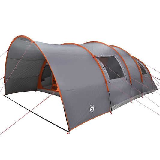 Tunnel Tent with Roof Grey and Orange 710 x 460 x 245 cm Tunnel Tent with Roof Grey and Orange 710 x 460 x 245 cm