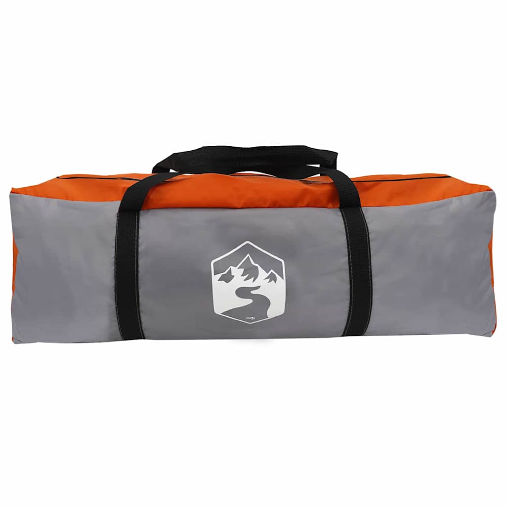 Teepee Tent 7-Person Grey and Orange 600 x 600 x 347 cm