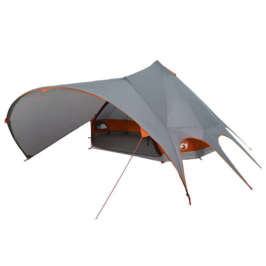 Teepee Tent with Roof Grey and Orange 600 x 600 x 347 cm Teepee Tent with Roof Grey and Orange 600 x 600 x 347 cm