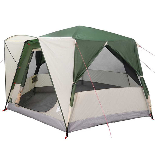 Cabin Tent with Roof Green and White 333 x 317 x 194 cm Cabin Tent with Roof Green and White 333 x 317 x 194 cm