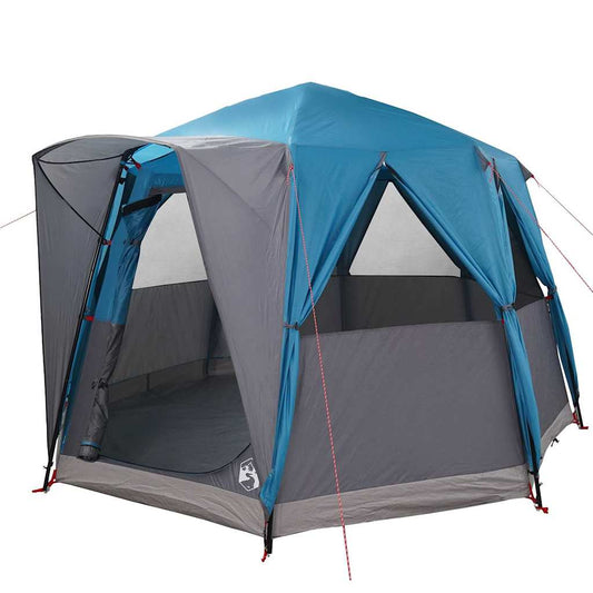 Cabin Tent with Roof Blue and Grey 320 x 320 x 203 cm Cabin Tent with Roof Blue and Grey 320 x 320 x 203 cm