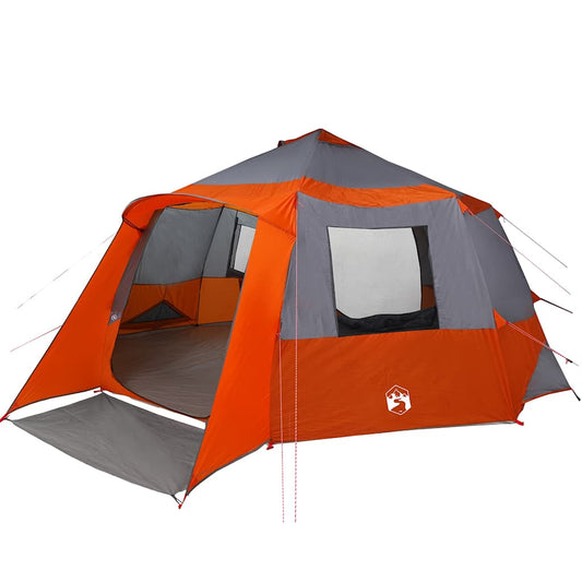 Cabin Tent with Roof Grey and Orange 500 x 500 x 294 cm Cabin Tent with Roof Grey and Orange 500 x 500 x 294 cm