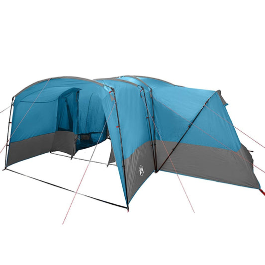 Family Tent with Roof Blue and Grey 760 x 645 x 230 cm Family Tent with Roof Blue and Grey 760 x 645 x 230 cm