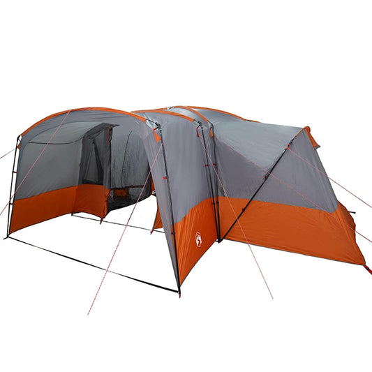 Family Tent with Roof Grey and Orange 760 x 645 x 230 cm Family Tent with Roof Grey and Orange 760 x 645 x 230 cm