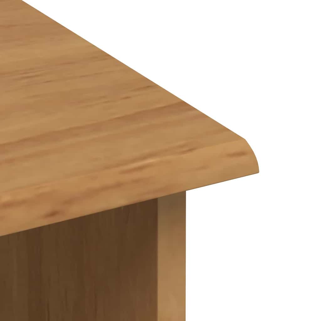 Hutch ASKIM Honey Wax 91 x 40 x 184 cm Solid Pine Wood