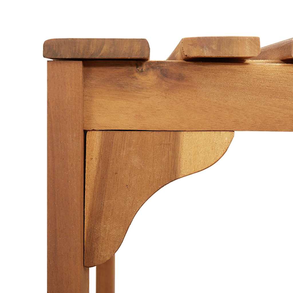 Hot Tub Surround Brown 250 x 250 cm Solid Acacia Wood