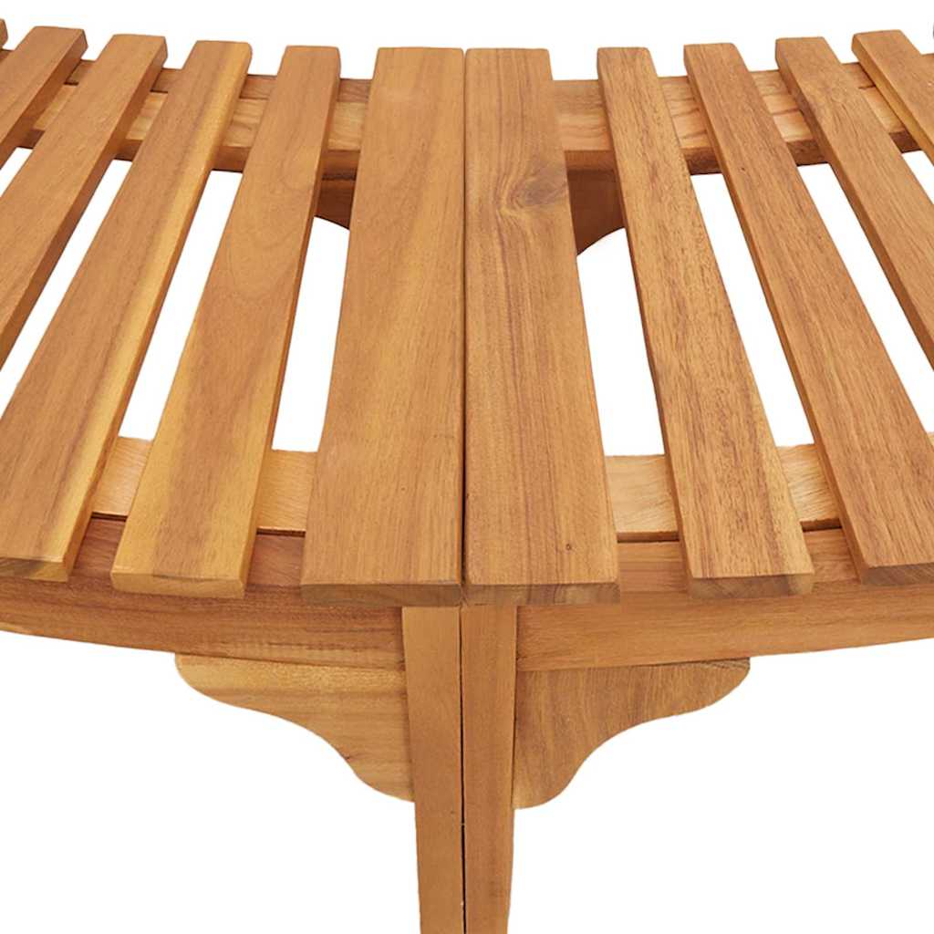 Hot Tub Surround Brown Ø255 x 55.5 cm Solid Acacia Wood