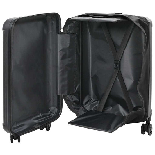 Suitcase Folding with Lock Black 34 x 23 x 55.5 cm ABS Plastic Suitcase Folding with Lock Black 34 x 23 x 55.5 cm ABS Plastic