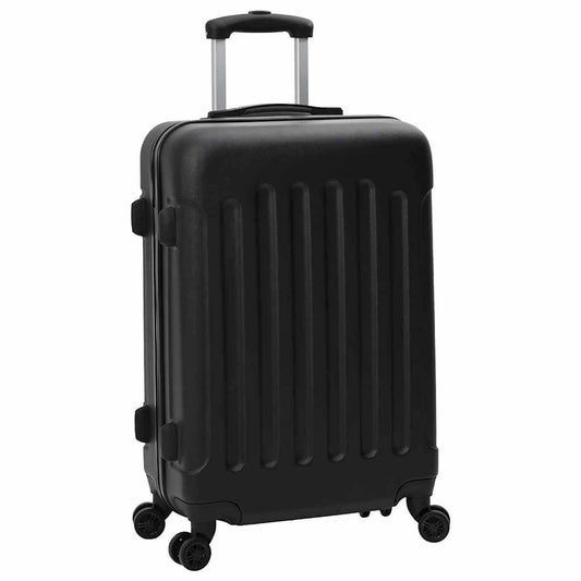 Suitcase with Lock 3 pcs Black 50 x 31 x 78 cm ABS Plastic Suitcase with Lock 3 pcs Black 50 x 31 x 78 cm ABS Plastic