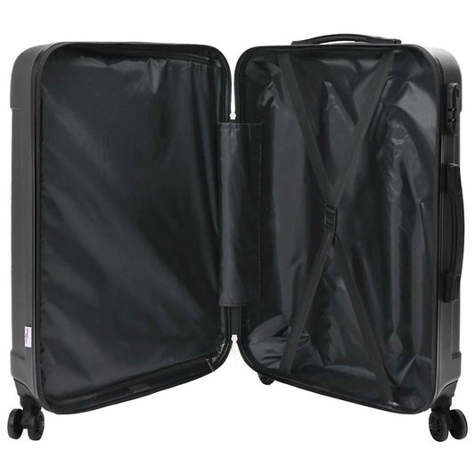 Suitcase with Lock 3 pcs Dark Grey 50 x 31 x 78 cm ABS Plastic Suitcase with Lock 3 pcs Dark Grey 50 x 31 x 78 cm ABS Plastic