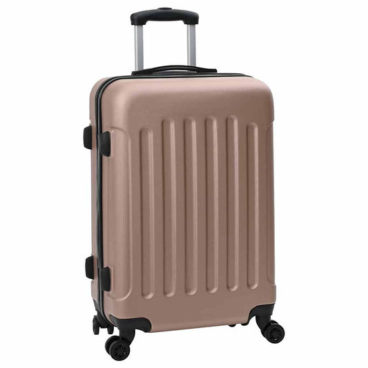 Suitcase with Lock 3 pcs Rose Gold 50 x 31 x 78 cm ABS Plastic Suitcase with Lock 3 pcs Rose Gold 50 x 31 x 78 cm ABS Plastic
