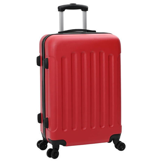 Suitcase with Lock 3 pcs Red 50 x 31 x 78 cm ABS Plastic Suitcase with Lock 3 pcs Red 50 x 31 x 78 cm ABS Plastic