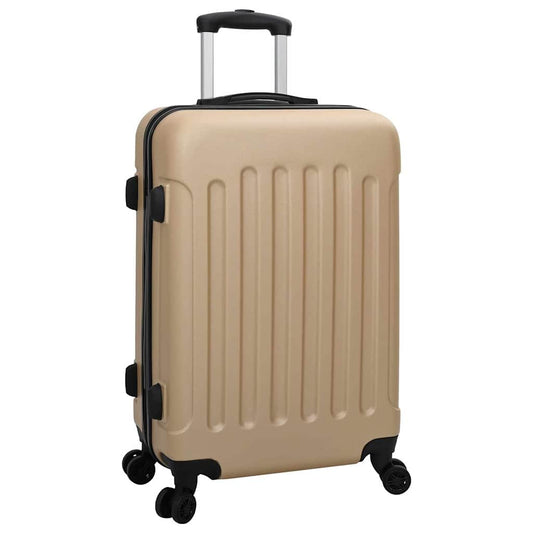 Suitcase with Lock 3 pcs Champagne 50 x 31 x 78 cm ABS Plastic Suitcase with Lock 3 pcs Champagne 50 x 31 x 78 cm ABS Plastic